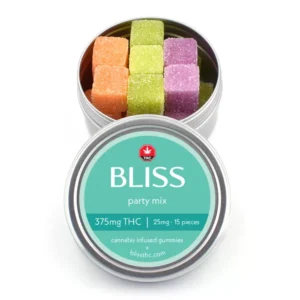 375mg delta 9 thc party mix gummies – bliss