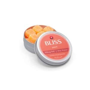 Home bliss gummies peach 250mg thc