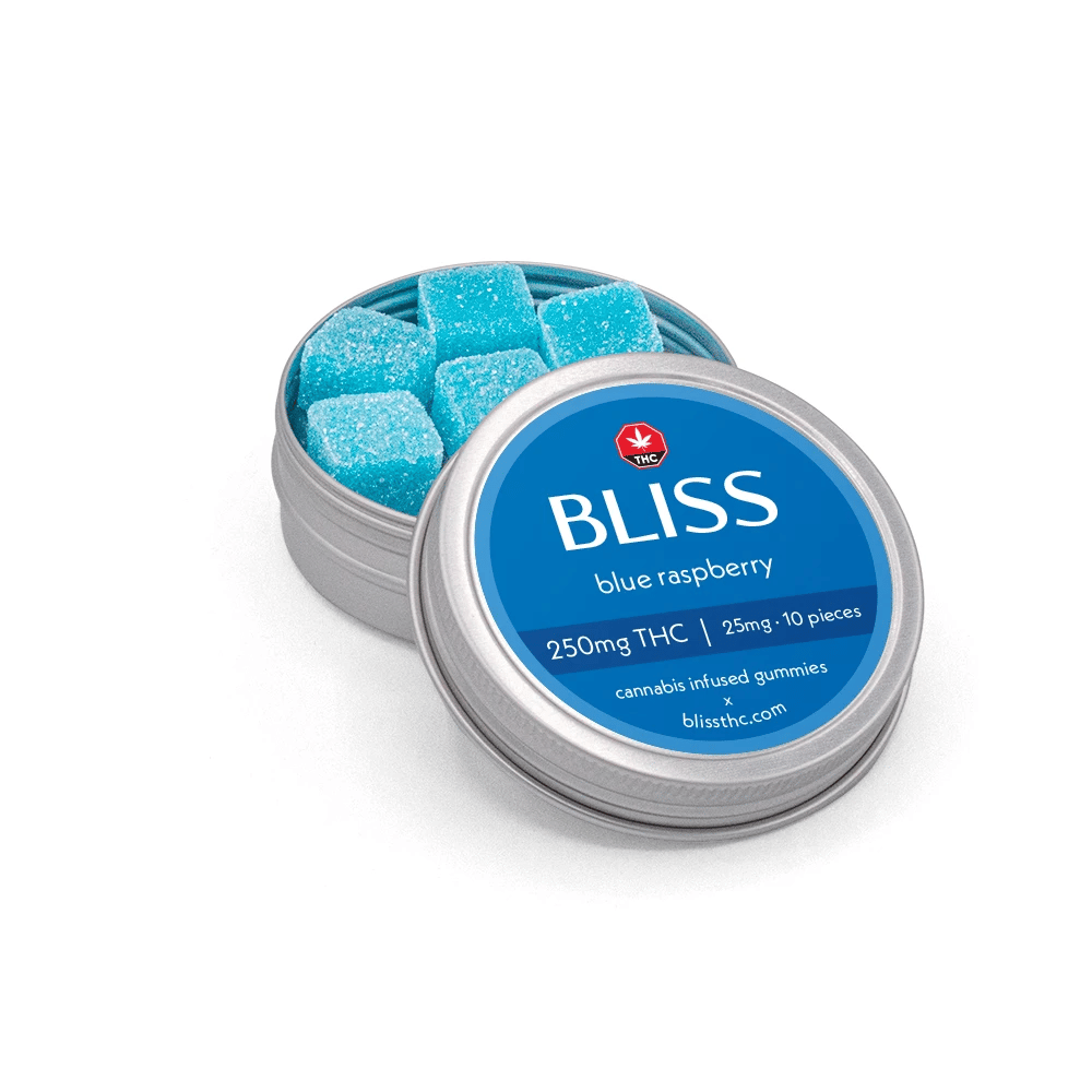 auto draft Bliss Gummies Blue Raspberry 250mg THC